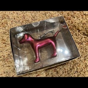 Mini PINK dog ornament